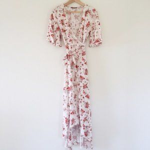 Forever 21 Floral Bohemian Wrap Dress